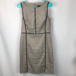 Anne Taylor Linen Career Dress Sleeveless